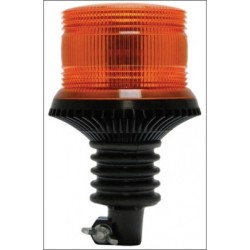 Girofar LED Galben cu lentile exterioare Fresnel si prindere Din Pole cu amortizor de vibratii